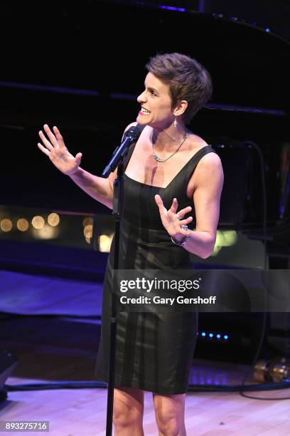 Comedian, actress and singer Jenn Collela peforms on stage during the ASCAP Foundation Awards 2017 at Jazz at Lincoln Center on December 14, 2017 in...