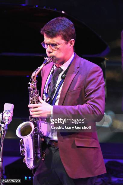 Recipient of the Herb Alpert Young Jazz Composer Award, David Leon performs on stage during the ASCAP Foundation Awards 2017 at Jazz at Lincoln...