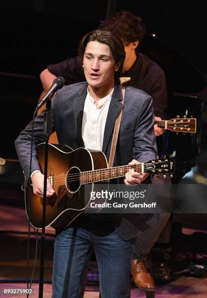 Singer and musician and actor Drake Milligan performs on stage during the ASCAP Foundation Awards 2017 at Jazz at Lincoln Center on December 14, 2017...