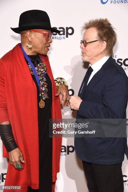 Recipient of the ASCAP Foundation Champion Award, Dee Dee Bridgewater and President, ASCAP, Paul Williams attend the ASCAP Foundation Awards 2017 at...