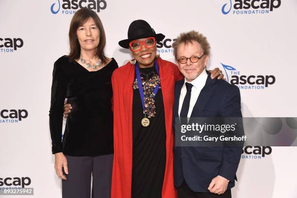 Executive Director, The ASCAP Foundation, Colleen McDonough, recipient of the ASCAP Foundation Champion Award, Dee Dee Bridgewater and President,...