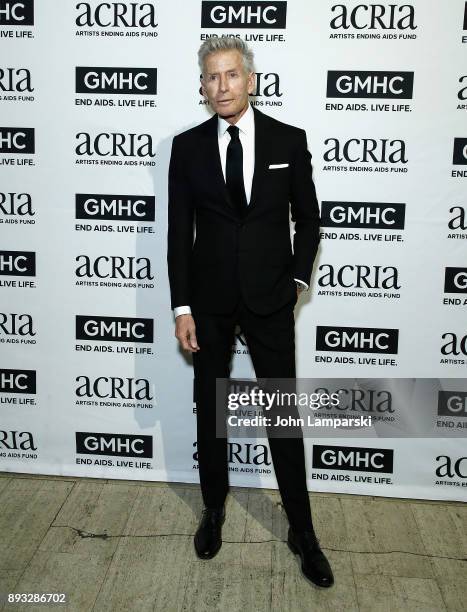 Designer Calvin Klein attends ACRIA's 22nd annual holiday dinner at Cipriani 25 Broadway on December 14, 2017 in New York City.