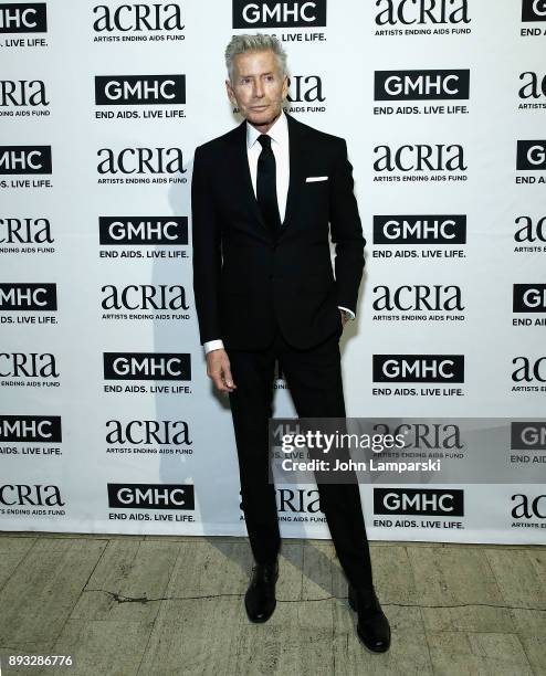 Designer Calvin Klein attends ACRIA's 22nd annual holiday dinner at Cipriani 25 Broadway on December 14, 2017 in New York City.