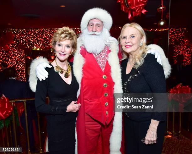 Jackie Weld Drake, Santa Claus and Cornelia Sharpe Bregman attend A Christmas Cheer Holiday Party 2017 Hosted by George Farias and Anne and Jay...