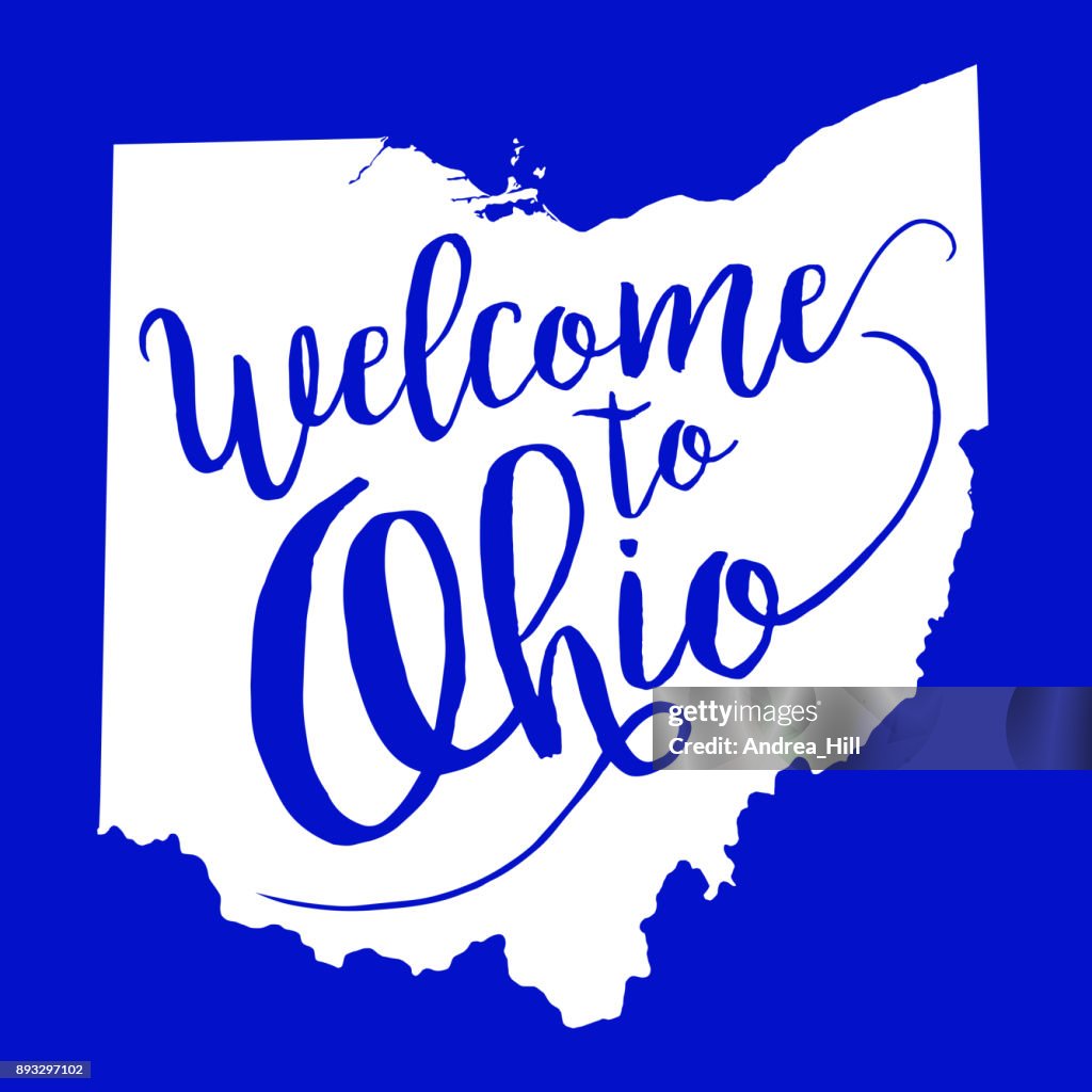 Ohip Vector Welcome To Ohio Eps10 Vector Map High-Res Vector Graphic - Getty Images