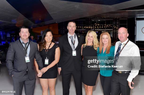 Guests attend Elite Aerospace Group's 4th Annual Aerospace & Defense Symposium at Lyon Air Museum on December 14, 2017 in Santa Ana, California.