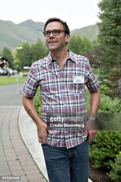 James Murdoch, deputy chief operating officer of News Corp., arrives for a morning session during the Allen & Co. Media and Technology Conference in...