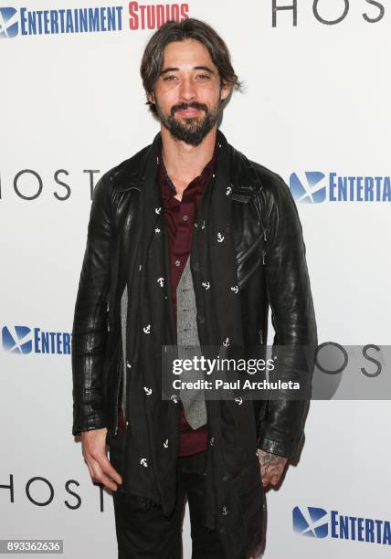 Actor Ryan Bingham attends the premiere of "Hostiles" at the Samuel Goldwyn Theater on December 14, 2017 in Beverly Hills, California.