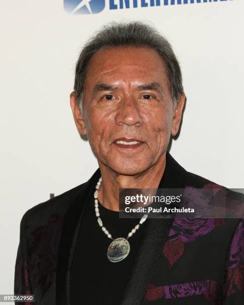 Actor Wes Studi attends the premiere of "Hostiles" at the Samuel Goldwyn Theater on December 14, 2017 in Beverly Hills, California.