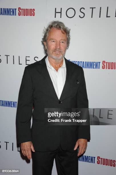 Actor John Savage attends the premiere of Entertainment Motion Pictures' "Hostiles" held at the Samuel Goldwyn Theater on December 14, 2017 in...