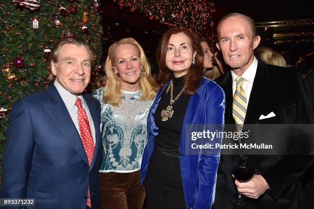 Sherrell Aston, Muffie Potter Aston, Sana Sabbagh and Mark Gilbertson attend A Christmas Cheer Holiday Party 2017 Hosted by George Farias, Anne and...