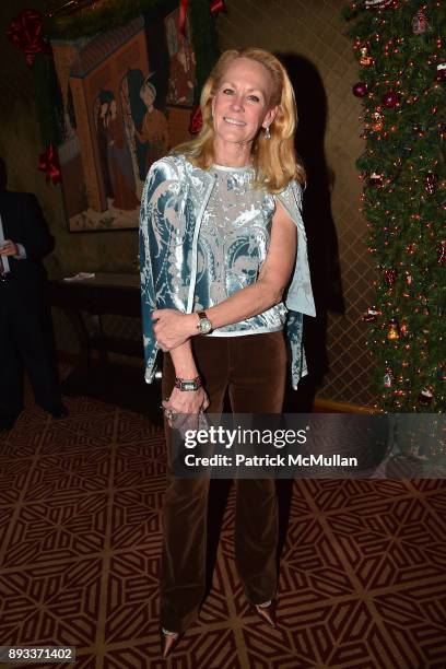 Muffie Potter Aston attends A Christmas Cheer Holiday Party 2017 Hosted by George Farias, Anne and Jay McInerney at The Doubles Club on December 14,...