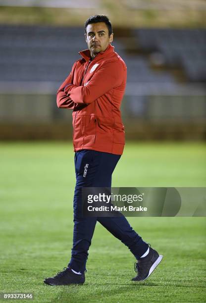New assistant coach Travis Dodd of Adelaide United after the round eight W-League match between Adelaide United and the Western Sydney Wanderers at...