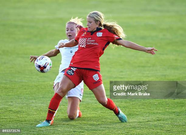 Makenzy Doniak of Adelaide United during the round eight W-League match between Adelaide United and the Western Sydney Wanderers at Marden Sports...