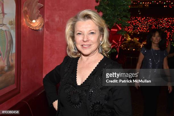 Jeanne Lawrence attends A Christmas Cheer Holiday Party 2017 Hosted by George Farias, Anne and Jay McInerney at The Doubles Club on December 14, 2017...