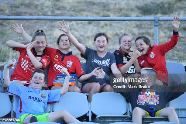Adelaide United Fans during the round eight W-League match between Adelaide United and the Western Sydney Wanderers at Marden Sports Complex on...