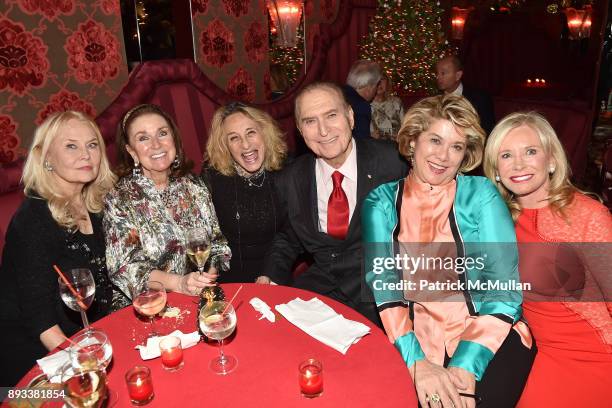 Cornelia Sharpe Bregman, Countess Sharon Sondes, Ann Dexter Jones, Steve Benson, Patricia Kluge and Sharon Bush attend A Christmas Cheer Holiday...