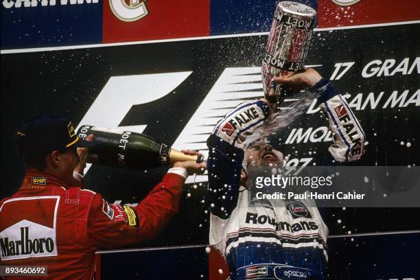 Heinz-Harald Frentzen, Michael Schumacher, Grand Prix of San Marino, Autodromo Enzo e Dino Ferrari, Imola, 27 April 1997. Heinz-Harald Frentzen...