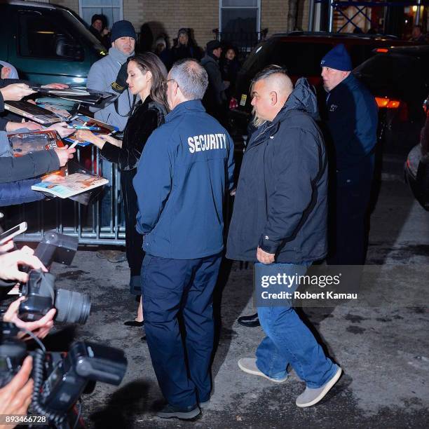 Angelina Jolie seen out and about in Manhattan on December 14, 2017 in New York City.