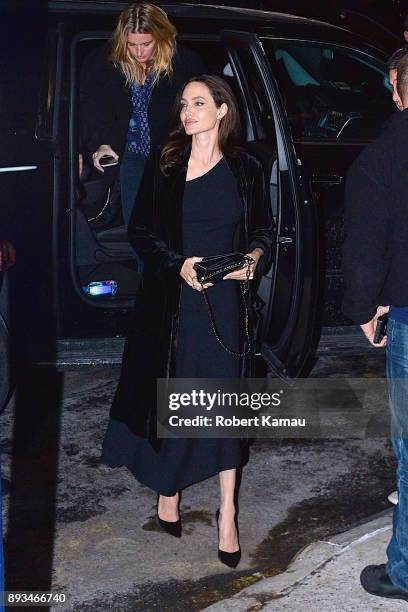 Angelina Jolie seen out and about in Manhattan on December 14, 2017 in New York City.