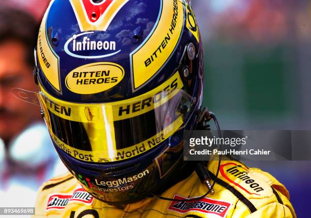Heinz-Harald Frentzen, Jordan-Honda EJ11, Grand Prix of Great Britain, Silverstone Circuit, 15 July 2001.