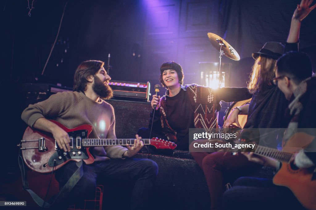 Fun Performing Band Having Fun On Stage High-Res Stock Photo - Getty Images