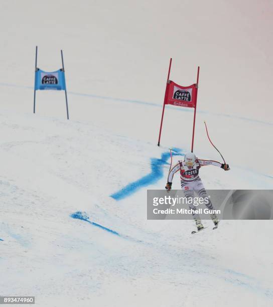Josef Ferstl of Germany compete in the Audi FIS Alpine Ski World Cup Men's Super G race on December 15 2017 at Val Gardena, Italy.