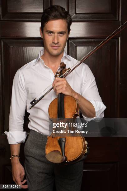 English violinist Charlie Siem, portrait, United Kingdom, 2017.