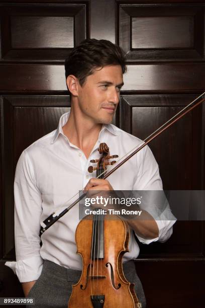 English violinist Charlie Siem, portrait, United Kingdom, 2017.