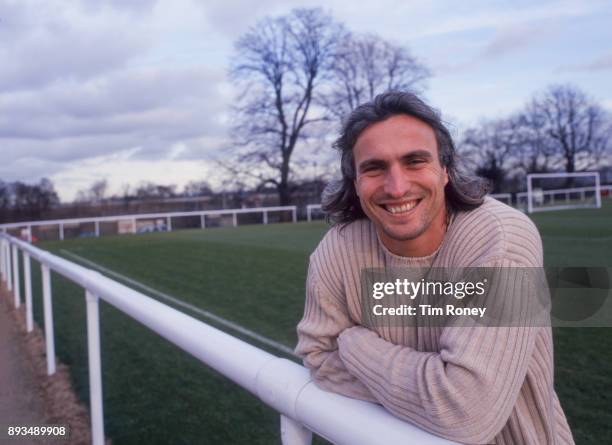 French footballer David Ginola, portrait, United Kingdom, 1999.