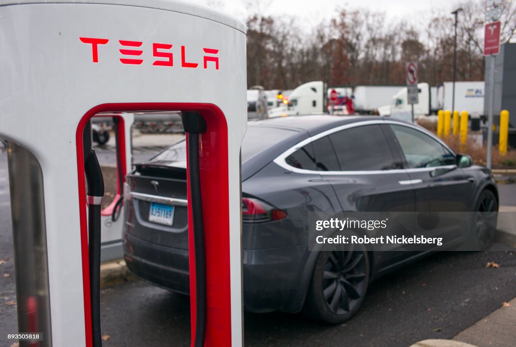 Tesla X Recharging Station