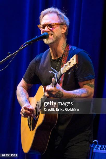 Anders Osborne performs during Can'd Aid Foundation's Send Me A Friend Benefit Concert at Le Petit Theatre on December 14, 2017 in New Orleans,...