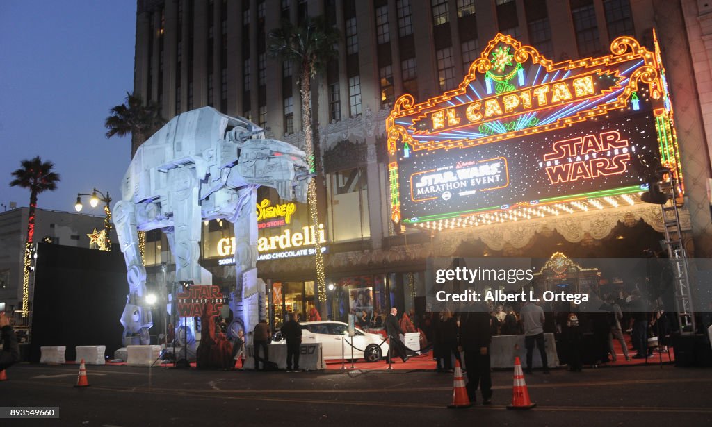 Opening Night Celebration Of Walt Disney Pictures And Lucasfilm's "Star Wars: The Last Jedi" At TCL Chinese Theatre