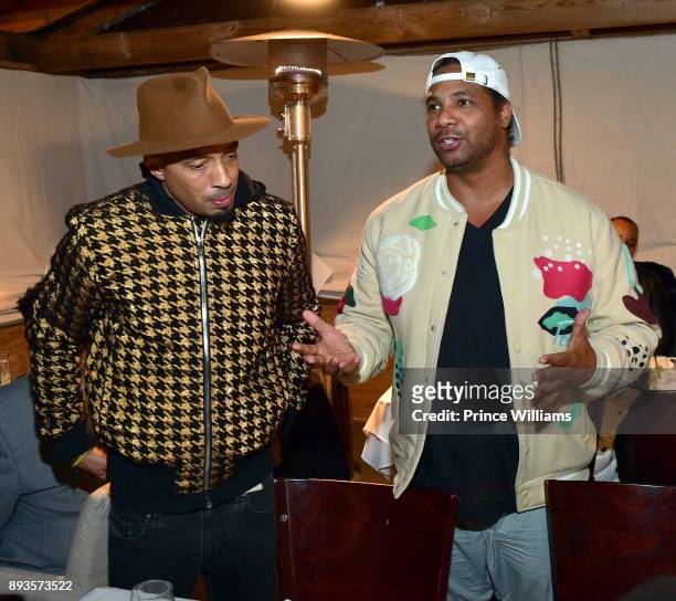 Dallas Austin and Polow Da don attend BMI Holiday Party at O2 Lounge on December 14, 2017 in Atlanta, Georgia.