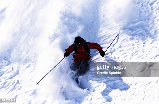 pó vire - avalanche - fotografias e filmes do acervo