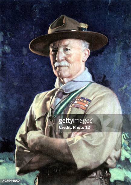 Robert Stephenson Smyth Baden-Powell lst Viscount Baden-Powell. English soldier; defender of Mafeking in Boer War Founder of Boy Scouts , and Girl...