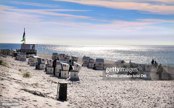 Weststrand Urlaub auf der Nordsee Insel Insel Sylt im Herbst