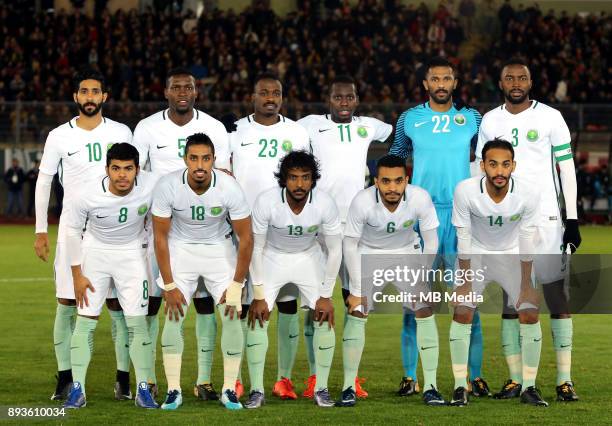 Football - Fifa World Cup Russia 2018 / "rSaudi Arabia Team Group _ Preview Set - , From the left up :"rHazzaa Al Hazzaa ,Omar Hawsawi ,Motaz Hawsawi...