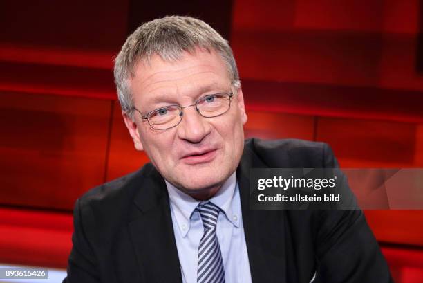 Prof. Dr. Jörg Meuthen in der ARD-Talkshow hart aber fair am in Berlin Thema der Sendung: Die Wut-Wahl - Verliert Deutschland die politische Mitte?