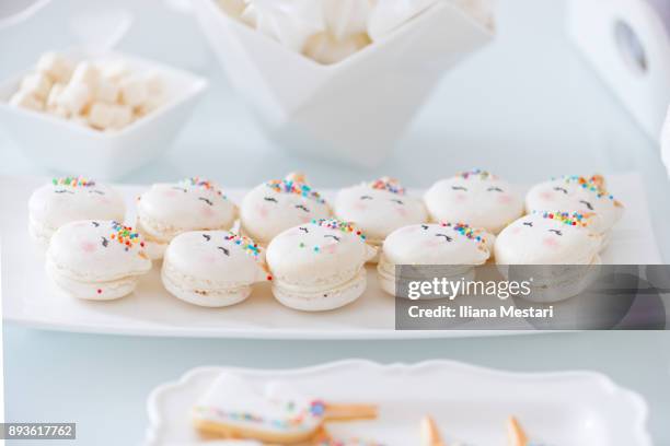unicorn cake - ear plate stock pictures, royalty-free photos & images