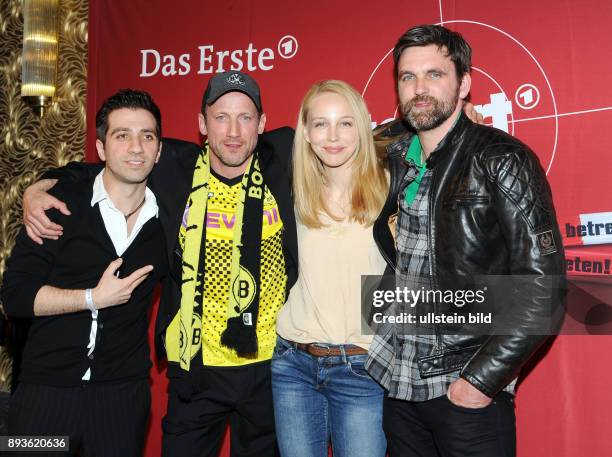 Regisseur Özgür Yildirim, Wilke Möhring, Petra Schmidt-Schaller, Sebastian Schipper , "Tatort: Feuerteufel", Passage-Kino-Hamburg