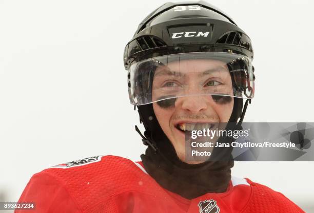 Matt Duchene of the Ottawa Senators look on during a practice at Lansdowne Park on December 15, 2017 in Ottawa, Canada.