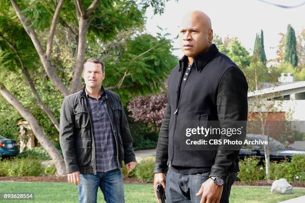 Under Pressure" -- Pictured: Chris O'Donnell and LL COOL J . After napalm is detected at a crime scene, the NCIS team investigates the sole casualty...
