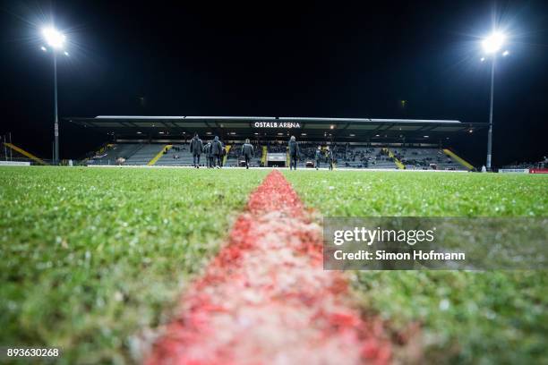 General view during the 3. Liga match between VfR Aalen and SC Fortuna Koeln at Ostalb Stadion on December 15, 2017 in Aalen, Germany.