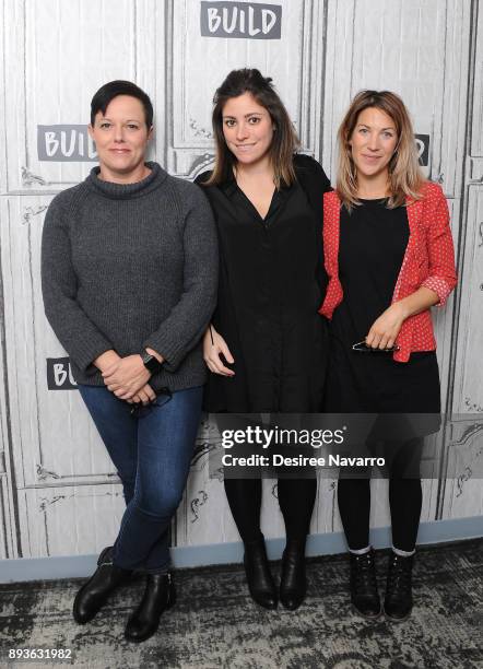 Charity Lee, directors Carlye Rubin and Katie Green visit Build Series to discuss 'The Family I Had' at Build Studio on December 15, 2017 in New York...
