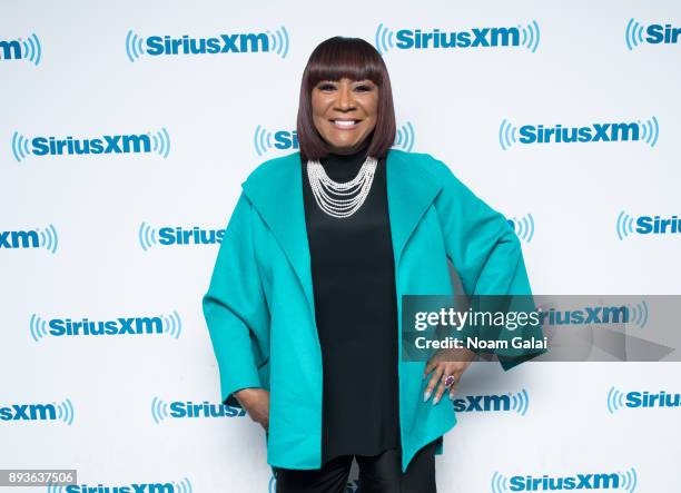 Singer Patti LaBelle visits the SiriusXM Studios on December 15, 2017 in New York City.