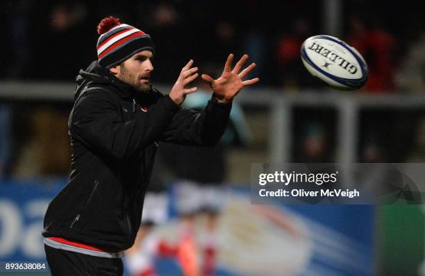 Belfast , United Kingdom - 15 December 2017; Jared Payne of Ulster before the European Rugby Champions Cup Pool 1 Round 4 match between Ulster and...