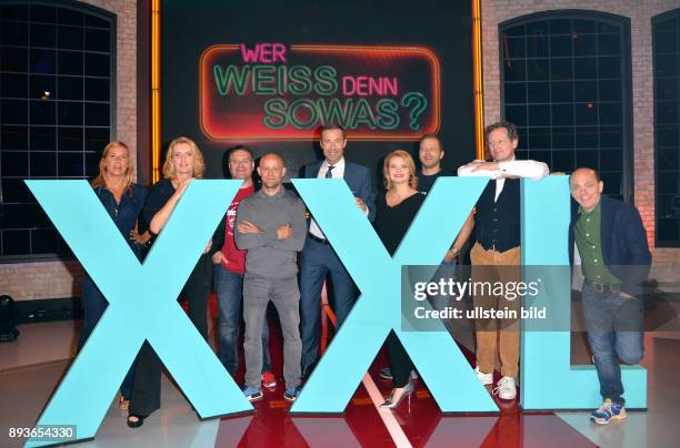 Fototermin "Wer weiß denn sowas? XXL Ð Das unvorstellbare Wissensquiz" mit Kai Pflaume, Bernhard Ho'cker und Elton am im Studio Hamburg - Atelier A1...