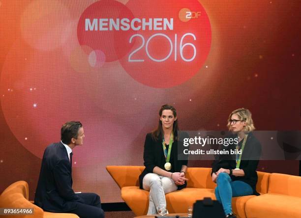 Der ZDF-Jahresrückblick mit Markus Lanz. Menschen 2016 Aufzeichnung _Ausstrahlung am Beachvolleyballerinnen Laura Ludwig und Kira Walkenhorst Der...