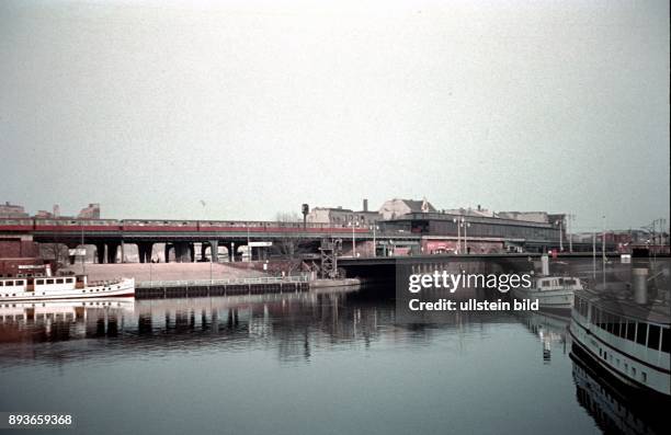 Berlin, Jannowitz bridge at the Spree river in Berlin-Mitte